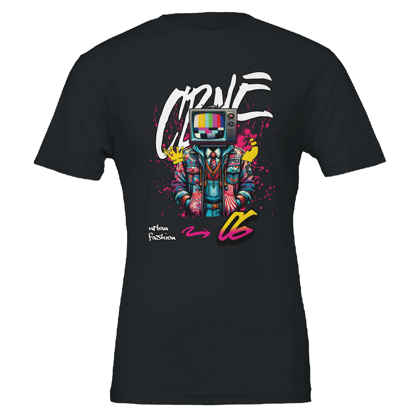 Cyber Glitch Premium Unisex T-Shirt